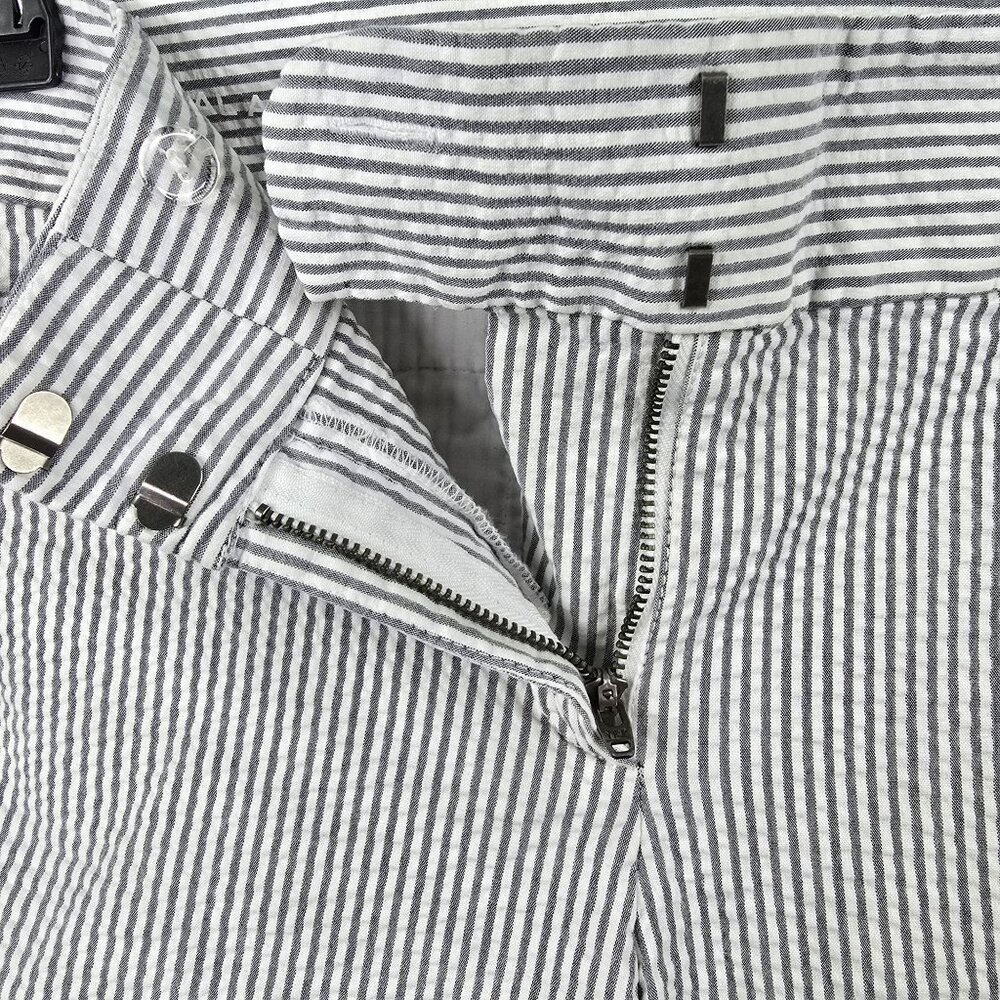 Ann Taylor LOFT Womens Original Ankle Pants Size 6 Striped Cotton Blend - Picture 3 of 6